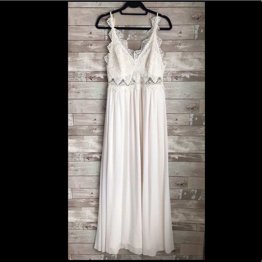Lace top gown/ maxi dress